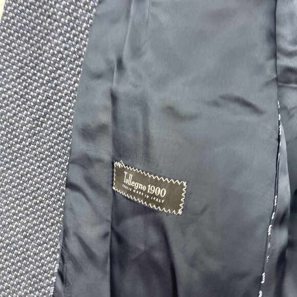 Baumler Mens Size 54 Wool Suit Jacket Tollegno 1900 Italy Blue Wool - Picture 12 of 16